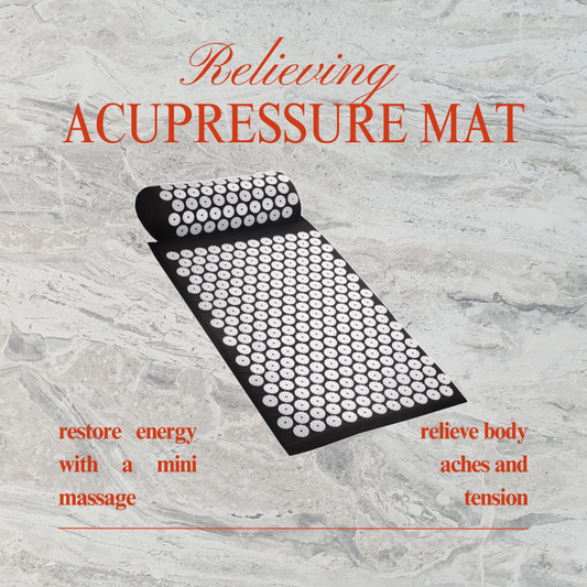DeskRelief Series: Acupressure Massage Mat (Reduce Neck, Shoulders and Back Pain)